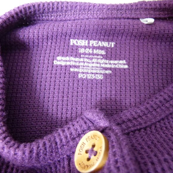 Posh Peanut Waffle Romper & Floral Bubble Set, Size 18-24 Months - Picture 5 of 7